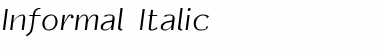 Informal Font