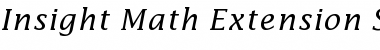 Download Insight Math Extension SSi Font
