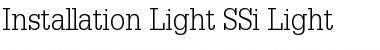 Installation Light SSi Light Font