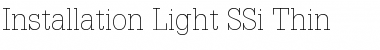 Installation Light SSi Font