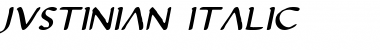 Justinian Italic Font