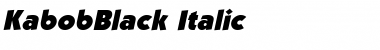 KabobBlack Italic Font