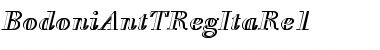 BodoniAntTRegItaRe1 Regular Font
