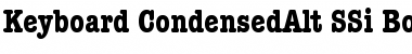 Keyboard CondensedAlt SSi Bold Condensed Alternate Font