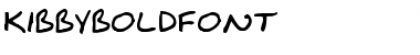 KibbyBoldFont Regular Font
