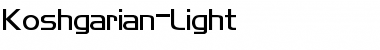 Koshgarian-Light Font