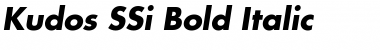 Kudos SSi Bold Italic Font