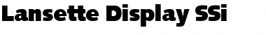 Lansette Display SSi Regular Font