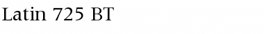 Latin725 BT Font