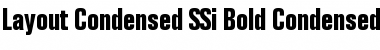 Layout Condensed SSi Font