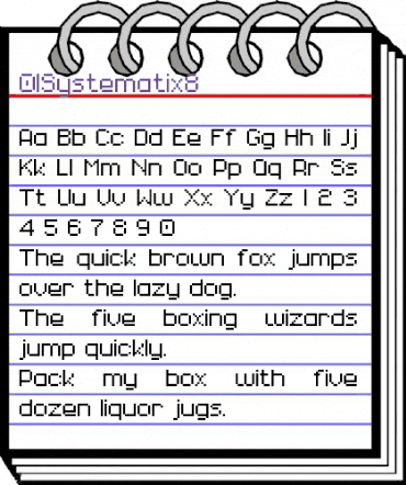 01Systematix8 Regular animated font preview