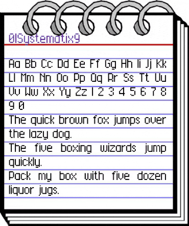 01Systematix9 Regular animated font preview