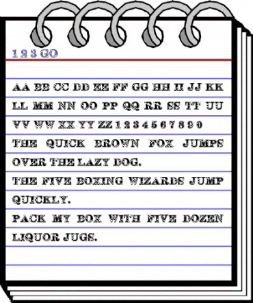 1-2-3 GO! Regular animated font preview 1-2-3 GO! Regular animated font preview