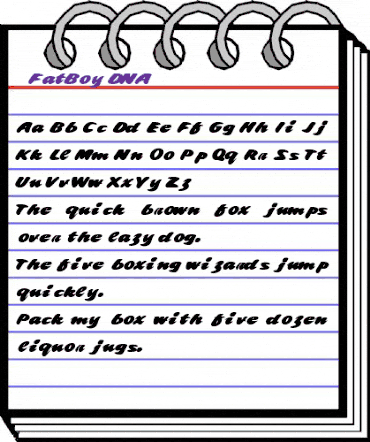 1 FatBoy DNA Regular animated font preview 1 FatBoy DNA Regular animated font preview