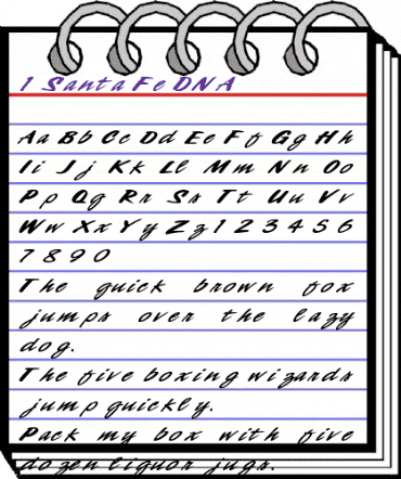 1 Santa Fe DNA Regular animated font preview 1 Santa Fe DNA Regular animated font preview