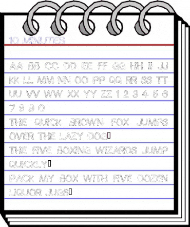 10 Minutes Regular animated font preview 10 Minutes Regular animated font preview