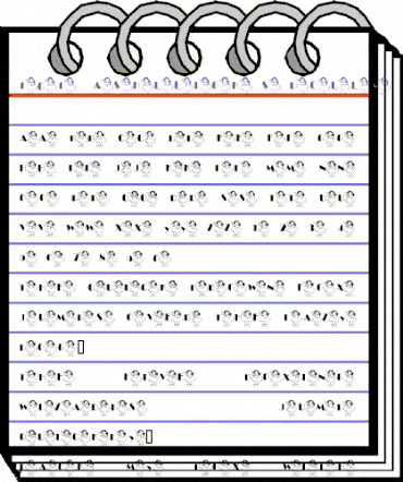 101! Ashleigh's Dolly Regular animated font preview