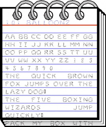 101! BalloonZ Regular animated font preview 101! BalloonZ Regular animated font preview