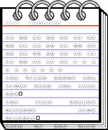101! Compass Regular animated font preview