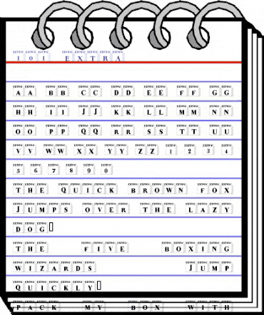 101! EXTRA! Regular animated font preview 101! EXTRA! Regular animated font preview