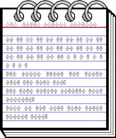 101! Hands Across America Regular animated font preview