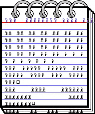 101! Unleaded Fuel Only Regular animated font preview