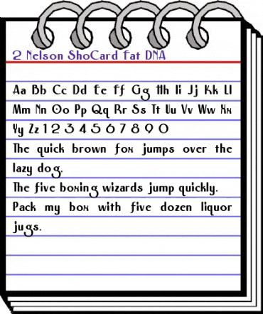 2 Nelson ShoCard Fat DNA Regular animated font preview 2 Nelson ShoCard Fat DNA Regular animated font preview