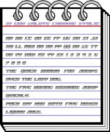 21 Gun Salute Chrome Italic Italic animated font preview 21 Gun Salute Chrome Italic Italic animated font preview