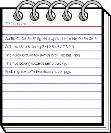 212 Orion Sans Regular animated font preview 212 Orion Sans Regular animated font preview