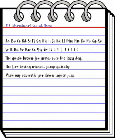 212 Warmheart Demo Regular animated font preview 212 Warmheart Demo Regular animated font preview