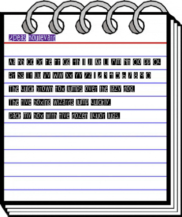 2Peas Boulevard Regular animated font preview 2Peas Boulevard Regular animated font preview