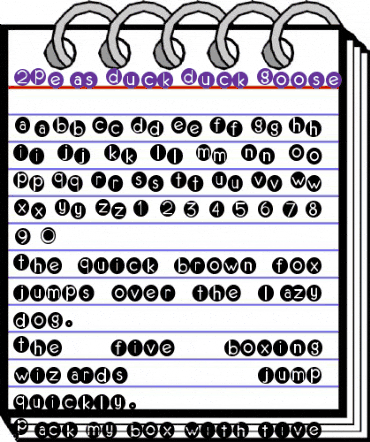 2Peas Duck Duck Goose 2Peas Duck Duck Goose animated font preview 2Peas Duck Duck Goose 2Peas Duck Duck Goose animated font preview