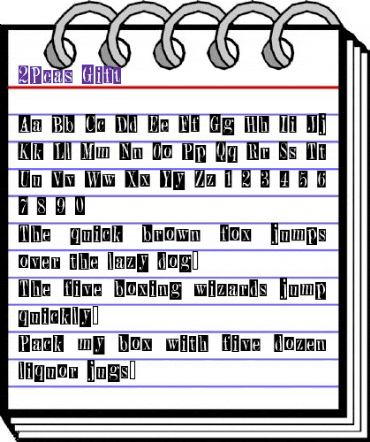 2Peas Gift Regular animated font preview 2Peas Gift Regular animated font preview