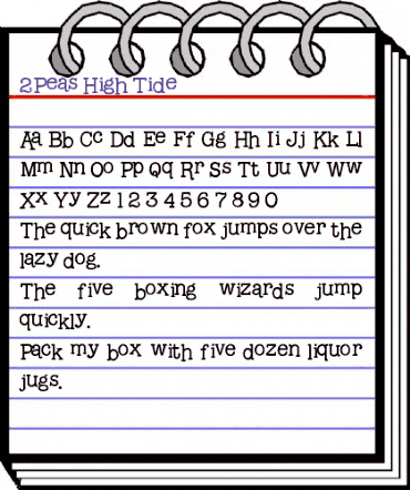 2Peas High Tide 2Peas High Tide animated font preview 2Peas High Tide 2Peas High Tide animated font preview