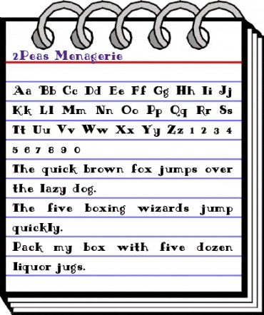 2Peas Menagerie Regular animated font preview 2Peas Menagerie Regular animated font preview