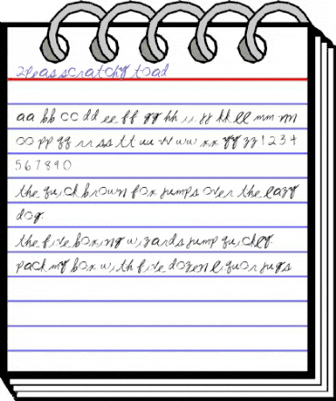 2Peas Scratchy Toad Regular animated font preview 2Peas Scratchy Toad Regular animated font preview