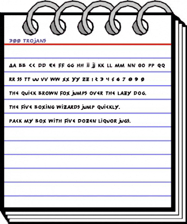 300 Trojans Regular animated font preview 300 Trojans Regular animated font preview