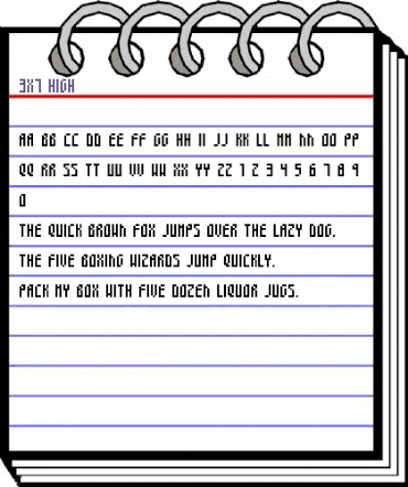 3x7 High Regular animated font preview 3x7 High Regular animated font preview