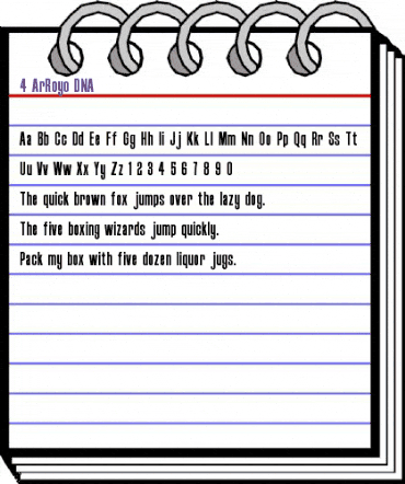 4 ArRoyo DNA Regular animated font preview 4 ArRoyo DNA Regular animated font preview