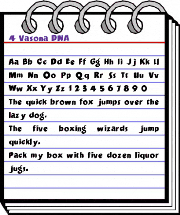 4 Vasona DNA Regular animated font preview 4 Vasona DNA Regular animated font preview