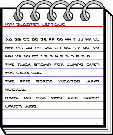 4114 Blaster Leftalic Italic animated font preview 4114 Blaster Leftalic Italic animated font preview
