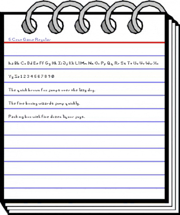 5 Cent Game Regular animated font preview 5 Cent Game Regular animated font preview