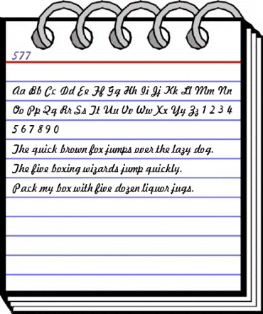 00577 Regular animated font preview