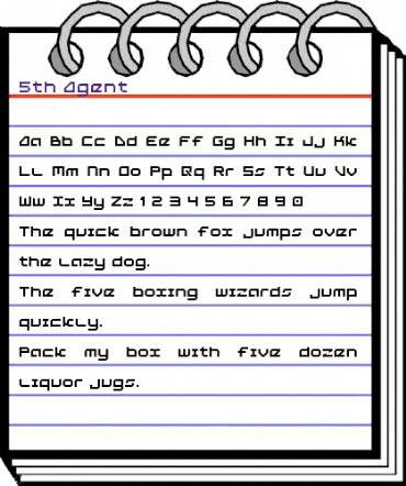 5th Agent Regular animated font preview 5th Agent Regular animated font preview