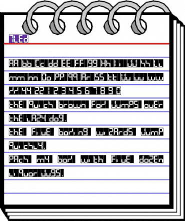 7LED Regular animated font preview 7LED Regular animated font preview