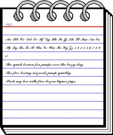 00843 Regular animated font preview