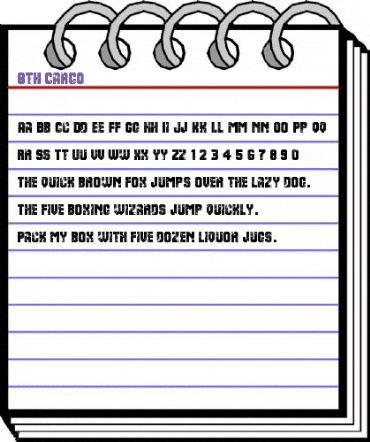 8th Cargo Regular animated font preview 8th Cargo Regular animated font preview