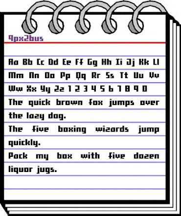9px2bus Regular animated font preview