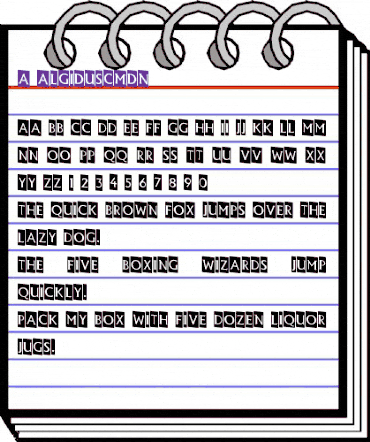 a_AlgidusCmDn Regular animated font preview