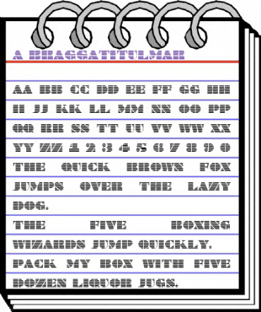 a_BraggaTitulMar Regular animated font preview a_BraggaTitulMar Regular animated font preview